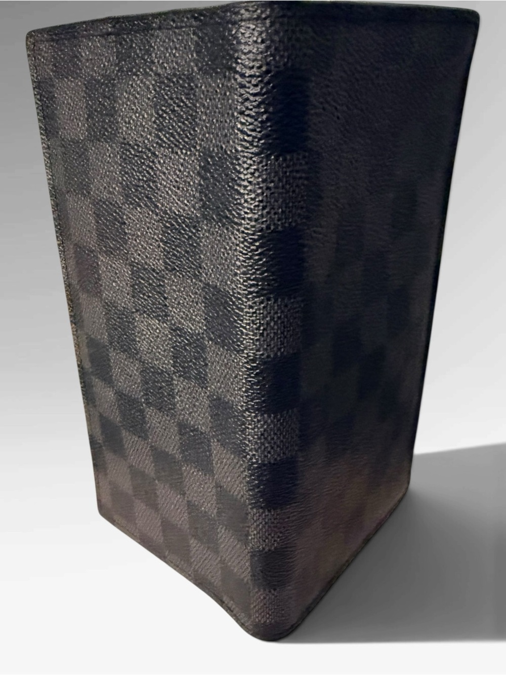 Pre-owned Louis Vuitton Black Damier Graphite Long Wallet